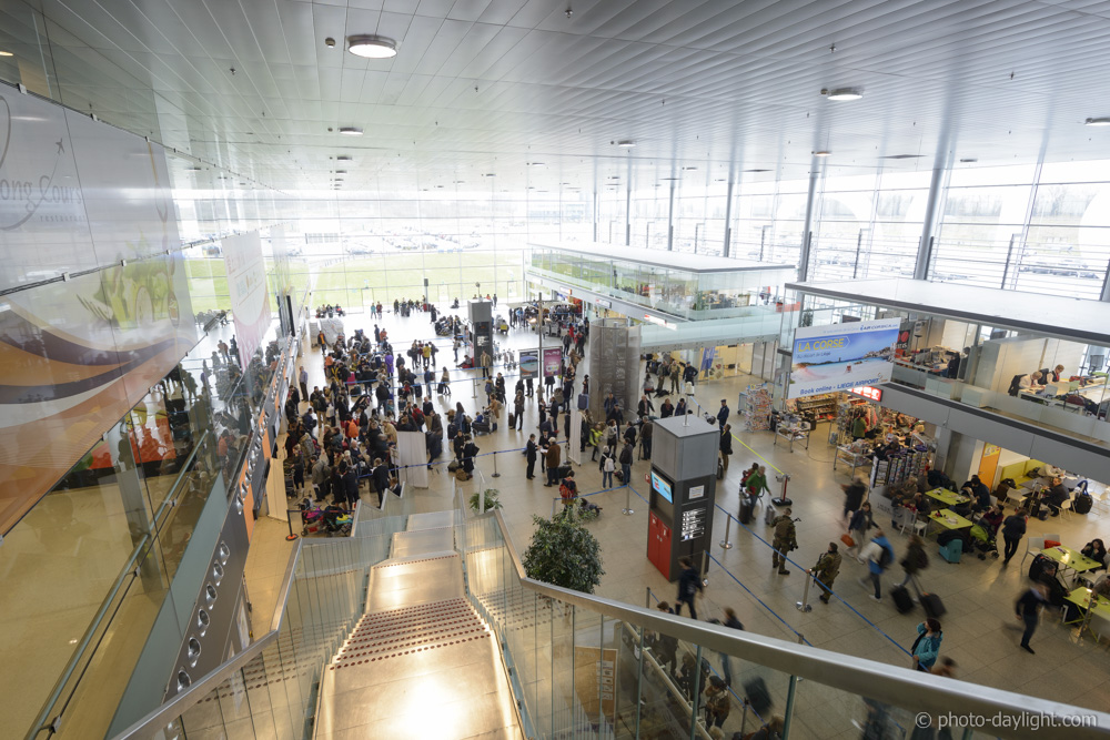 Terminal passagers Liege Airport