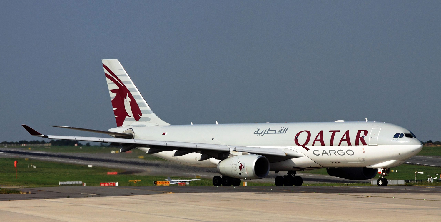 Qatar Airways aircraft on the tarmac